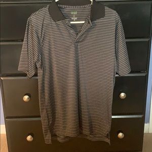 Izod Pro Series Short Sleeve Polo, Black/White, S